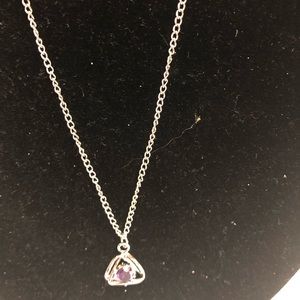 Purple triangle paparazzi necklace